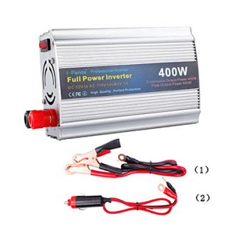 Power Inverter 400W DC12V to AC100 120V, Modified Sine Wave