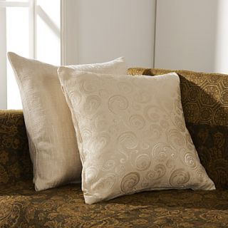 Set of 2 Solid Geometric Polyester Decorative Pillow Cover