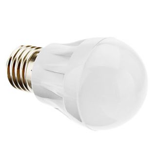 E27 3W 220 250LM 6000 6500K Natural White Light LED Ball Bulb (220 240V)