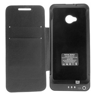 3800MAH External Battery Full Body Case Power Pack with Stand for HTC One/HTC M7 (Optioanal Colors)