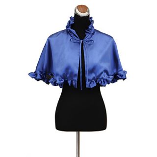 Nice Satin Lace up Evening/Casual Wrap/Poncho with Ruffles(More Colors)