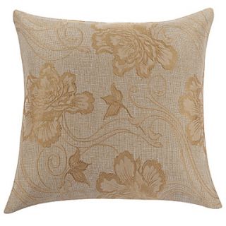 18 Square Traditional Dahlia Flower Polyester Decorative Pillow Cover