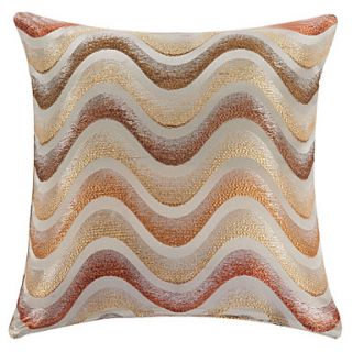 18 Square Multicolored Geometric Curves Polyester Decorative Pillow Cover