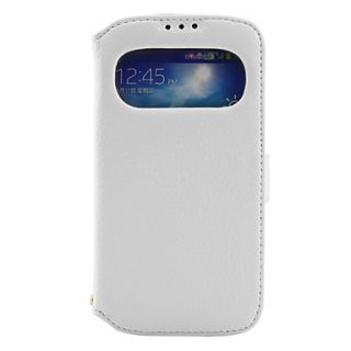 S   View flip Genuine leather back cover cases open window case for Samsung Galaxy S4 I9500