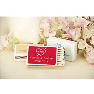 Personalized Matchbooks   Heart and Arrow Set of 12 (More Colors)