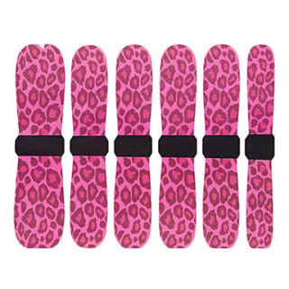 3D Full Cover Nail Water Transfer Stickers C8 Sery Fushcia Leopard