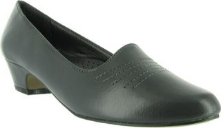 Womens Easy Street Grace   Grey Smooth Low Heel Shoes