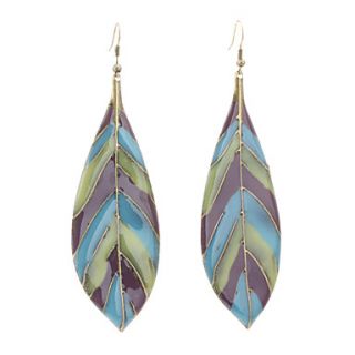 New Fashion Colorful Drip Leaves Earrings