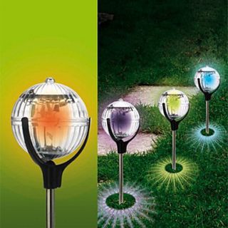 Outdoor Solar Color Changing Led Floating Lights Ball Pond Path Lawn Stake Lamp(Cis 57179)