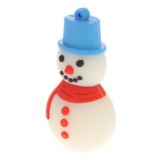 Plastic Christmas Snowman Model USB 4GB