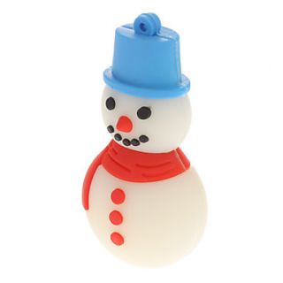 Plastic Christmas Snowman Model USB 16GB