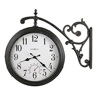 22H Double Dial Metal Wall Clock