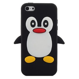 Cartoon Penguin Silicone Soft Case for iPhone 5C (Assorted Colors)