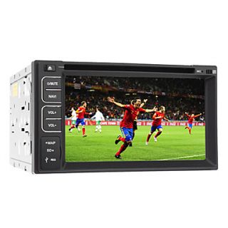 6.2 Inch 2Din TFT Screen In Dash Car DVD Player Support BT, RDS,Touch Screen
