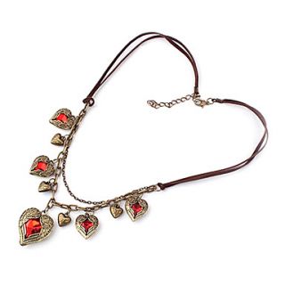 Delicate angels heart necklace jewelry retro N320