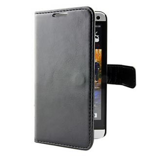 PU Full Body Case Cover with Card Slot for HTC One M7 (Assoted Colors)