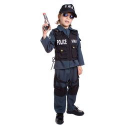Deluxe Childrens S.w.a.t. Police Officer Costume