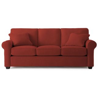 Possibilities Roll Arm 86 Sofa, Rouge