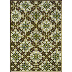 Brown/ Ivory Outdoor Area Rug (310 X 56)