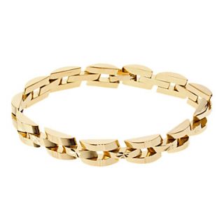 Mens Golden Tank Wheel Pattern Bracelet No.206(Middle)