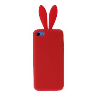 Solid Color Quality Lovely Rabbit Shaped Silicone Soft Case for iPhone 5C (Assorted Colors)