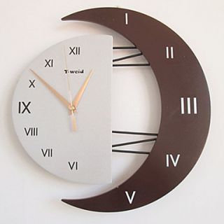 12.5H Roman Numbers Style Mute Wall Clock (Random Color)