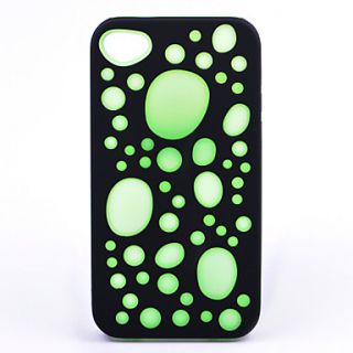 Joyland Bubble 2 in 1 TPU Back Case for iPhone 4/4S(Assorted Color)