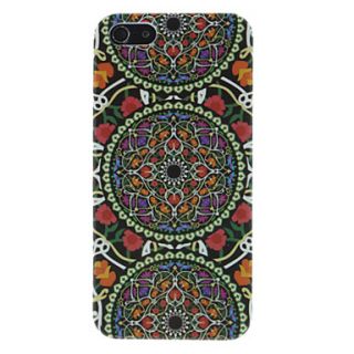 Circles with Flowers Pattern Hard Case for iPhone 5/5S
