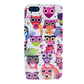 Mini Owl White Backgroud Hard Case Cover for iPhone 5/5S