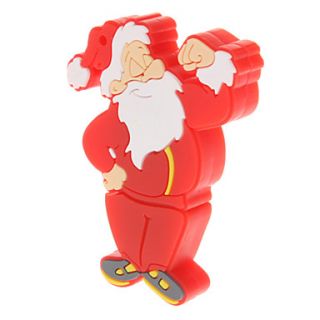 Plastic Cartoon Santa Claus Model USB 8GB
