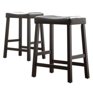 Counter Stool Hahn Counter Height Stool   Black (Set of 2)