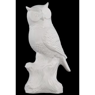Porcelain Owl White Large