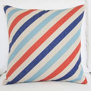 18 Incline Pattern Cotton/Linen Decorative Pillow Cover