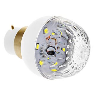 B22 1.2W 6x2835SMD 100LM 7000K Cool White Light LED Globe Bulb (DC 12V)