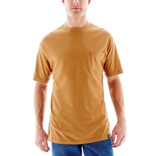 Dickies Short Sleeve Performance T Shirt, Brown, Mens