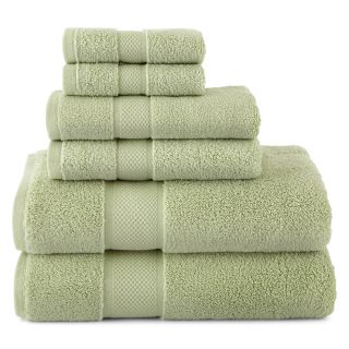 LIZ CLAIBORNE MicroCotton Bath Towels, Soft Sage