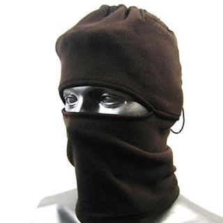 Thermal Fleece Black Balaclava Hood SWAT Ski Mask
