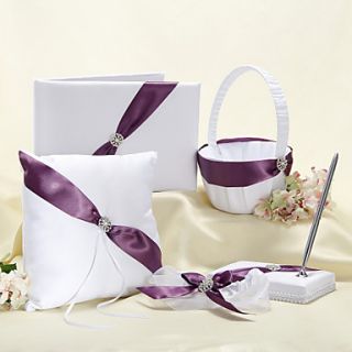 Splendor Wedding Collection Set With Purple Sash (5 Pieces)
