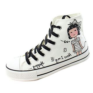 Canvas Girls Fashion Sneaker with Lace up