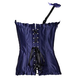 Darling Clothes Womens Blue One Shoulder Sexy Corset