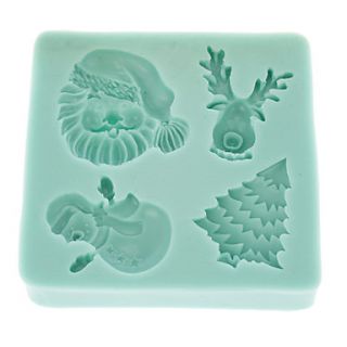 Santa Claus Chocolate Candy Jelly 3d Silicone Mould Cake Tools (1pcs)