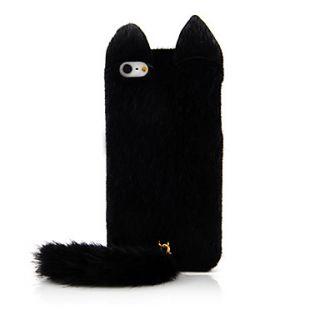 Cat Design Textile Back Case for iPhone 5/5S(Assorted Color)