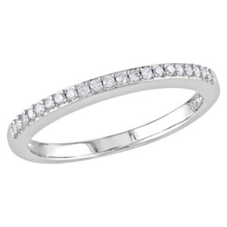 Tevolio 0.1 CT.T.W. Round Diamond Shared Prong Wedding Ring in 10K White Gold