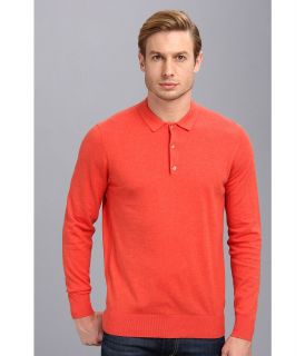 Ben Sherman Long Sleeve Polo Mens Long Sleeve Pullover (Orange)