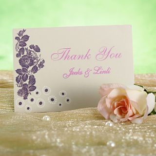 Thank You Card   Chic Flower (Set of 12)