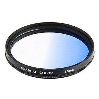 62mm Gradual Blue Filter Lens Film (Blue)