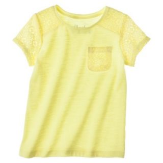 Cherokee Infant Toddler Girls Short Sleeve Tee   Yellow 4T