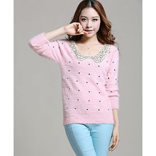 Womens Stylish Paillette Soft Sweater