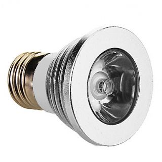 E27 3W 1 LED RGB Light LED Spot Bulb with Remote Control