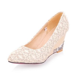 Lace Wedge Heel Loafers/Pumps Heels(More Colors)